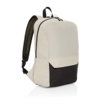 Mochila de viagem de RPET disponível em várias cores 15,6” cor branco-sujo