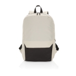 Mochila de viagem de RPET disponível em várias cores 15,6” cor branco-sujo segunda vista