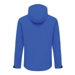 Casaco softshell de homem casual fit 300 g/m2 Iqoniq cor azul real vista com logo