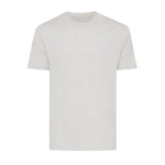 T-shirt unissex de algodão reciclado slim fit 160 g/m2 Iqoniq cor cinzento-claro mesclado