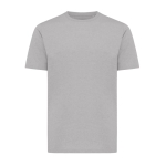 T-shirt unissex de algodão reciclado slim fit 160 g/m2 Iqoniq cor cinzento topo