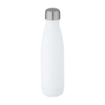 Garrafa de aço inoxidável reciclado de parede dupla 500ml cor branco