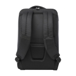 Mochila para PC de poliéster reciclado para tablet e PC de 15,6'' cor preto segunda vista traseira