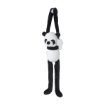 Panda de peluche com velcro nas mãos e etiqueta com logótipo cor multicolor segunda vista