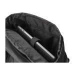 Mochila para PC de RPET com aba e bolso com fecho magnético 15” cor preto quarta vista