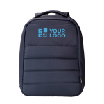 Mochilas antirroubo recicladas com acessório para trolley Minimal cor azul vista principal