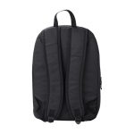 Mochila para portátil de RPET 600D com bolso frontal 15” cor preto terceira vista