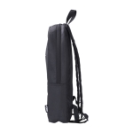 Mochila para portátil de RPET 600D com bolso frontal 15” cor preto quarta vista