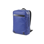 Mochila de algodão reciclado com detalhes em couro reciclado 340 g/m2 17” cor azul