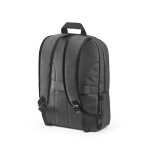 Mochila de nylon reciclado com zíperes impermeáveis 22L 15,6” cor cinzento-escuro segunda vista