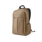 Mochila de nylon reciclado com zíperes impermeáveis 22L 15,6” cor camel