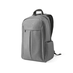 Mochila de nylon reciclado com zíperes impermeáveis 22L 15,6” cor cinzento-claro