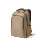 Mochila impermeável bicolor de nylon reciclado para portátil 15,6'' cor camel