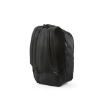 Mochila de RPET com bolso para portátil e faixas refletoras 18L cor preto segunda vista