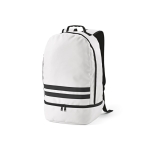 Mochila de RPET com tiras refletoras e bolso para sapatos 25L cor branco