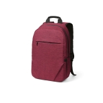 Mochila de 300D RPET com compartimento frontal com zíper 18L 15,6” cor vermelho