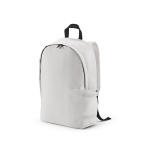 Mochila de RPET para portátil com acabamento ripstop 15,6'' cor branco