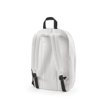 Mochila de RPET para portátil com acabamento ripstop 15,6'' cor branco segunda vista