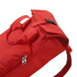 Mochila urbana de RPET com fecho enrolável de fivela 20L cor vermelho segunda vista de detalhe 