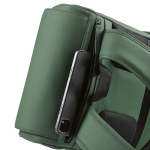 Mochila de couro sintético com espaço acolchoado para portátil 20L cor verde segunda vista de detalhe 