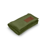 Manta extra macia de RPET com patch imprimível 240 g/m2 cor verde militar