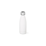 Garrafa de aço inoxidável reciclado com acabamento mate 400ml cor branco