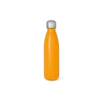 Garrafa de aço inoxidável reciclado com tampa antigotejo 500ml cor cor-de-laranja