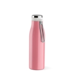 Garrafa de aço inoxidável reciclado com função térmica 470ml cor cor-de-rosa claro