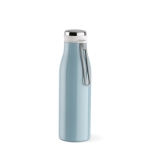 Garrafa de aço inoxidável reciclado com função térmica 470ml cor azul pastel