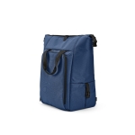 Mochila térmica de RPET com um grande bolso frontal 28L cor azul