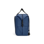 Mochila térmica de RPET com um grande bolso frontal 28L cor azul quarta vista 