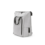 Mochila térmica de RPET com um grande bolso frontal 28L cor cinzento-claro