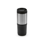 Termo aço inox à prova de fugas, revestimento cerâmico 530ml cor preto segunda vista