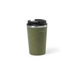 Copo térmico sustentável de aço inoxidável reciclado de 400ml cor verde militar