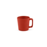 Caneca de cerâmica com acabamento mate disponível em cores vivas 60ml cor vermelho