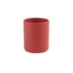 Caneca de cerâmica com acabamento mate elegante sem pegas 290ml cor vermelho mesclado