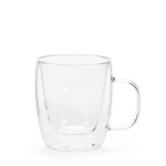 Caneca de vidro de borossilicato de parede dupla 220ml vista principal