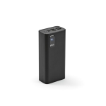 Bateria externa com ecrã que indica a bateria 30.000 mAh cor preto