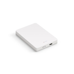 Powerbank sem fio disponível em várias cores 10.000 mAh cor branco