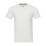 T-shirt de algodão e poliéster reciclado unissexo 160 g/m2 Elevate NXT cor branco