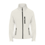 Casaco softshell de poliéster e elastano para mulher 300 g/m2 Roly cor branco-sujo