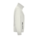 Casaco softshell de poliéster e elastano para mulher 300 g/m2 Roly cor branco-sujo segunda vista com lateral