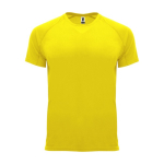 T-shirt técnica de poliéster 100% para homem 135 g/m2 Roly cor amarelo