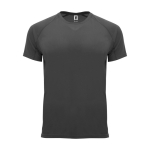 T-shirt técnica de poliéster 100% para homem 135 g/m2 Roly cor grafite