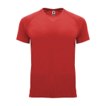 T-shirt técnica de poliéster 100% para crianças 135 g/m2 Roly cor vermelho