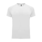 T-shirt técnica de poliéster 100% para crianças 135 g/m2 Roly cor branco