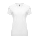 T-shirt técnica de poliéster 100% para mulher 135 g/m2 Roly cor branco