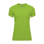 T-shirt técnica de poliéster 100% para mulher 135 g/m2 Roly cor verde-lima