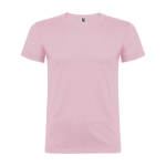 T-shirt 100% de algodão de malha para homem 155 g/m2 Roly Beagle cor cor-de-rosa claro