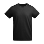 T-shirt de algodão de malha orgânico para homem 175 g/m2 Roly cor preto